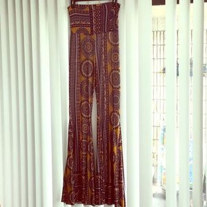 Uptown USA Boho Print Bell Bottom Pants!